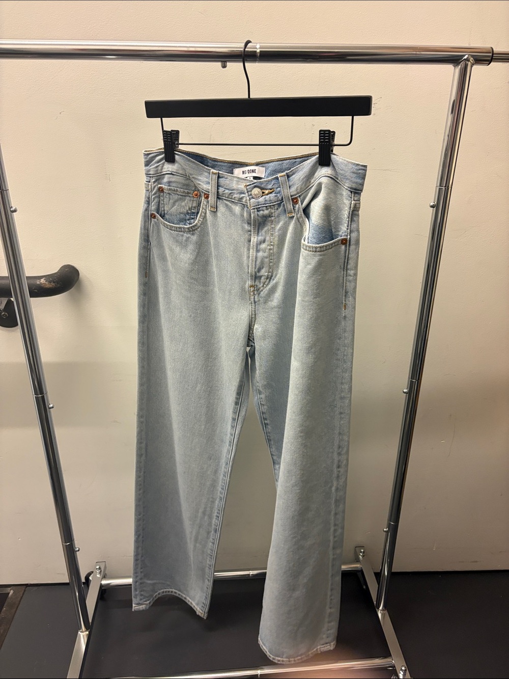 Re-Done Thrasher Jean Hi-Rise Ola Indigo NWT wide leg